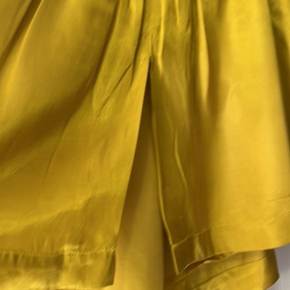 Urban Outfitters Mustard Satin Off-Shoulder Blouse Small - Picture 6 of 11
